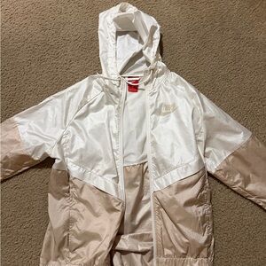 Nike Women’s Cream and Tan Raincoat
